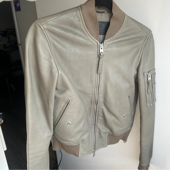 All Saints Avalon Leather Bomber Jacket - Picture 4 of 7